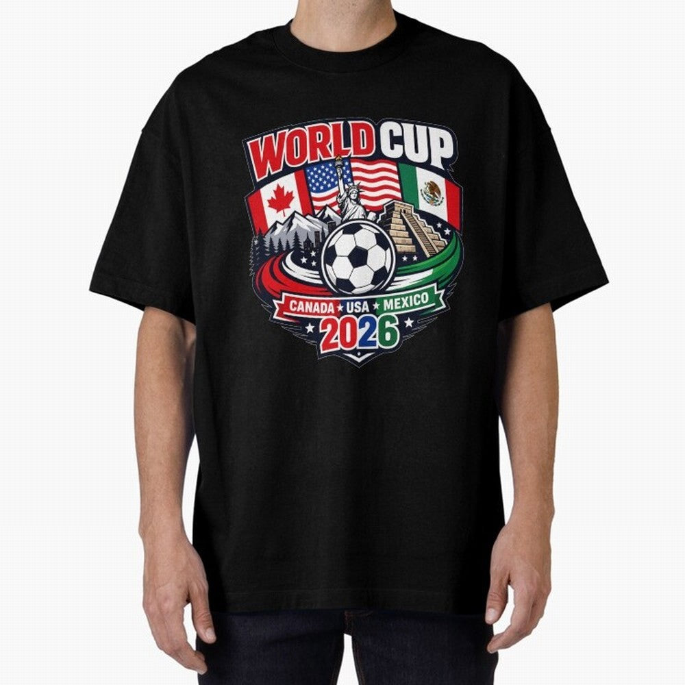 FIFA World Cup 2026 Classic T-Shirt Join FIFA World Cup 2026 USA Canada Mexico for Fans of Neymar and France and Portugal, Bringing Stadium Chants, National Pride, Trophy Dreams and Unforgettable Football Memories; Perfect for Supporters Who Want