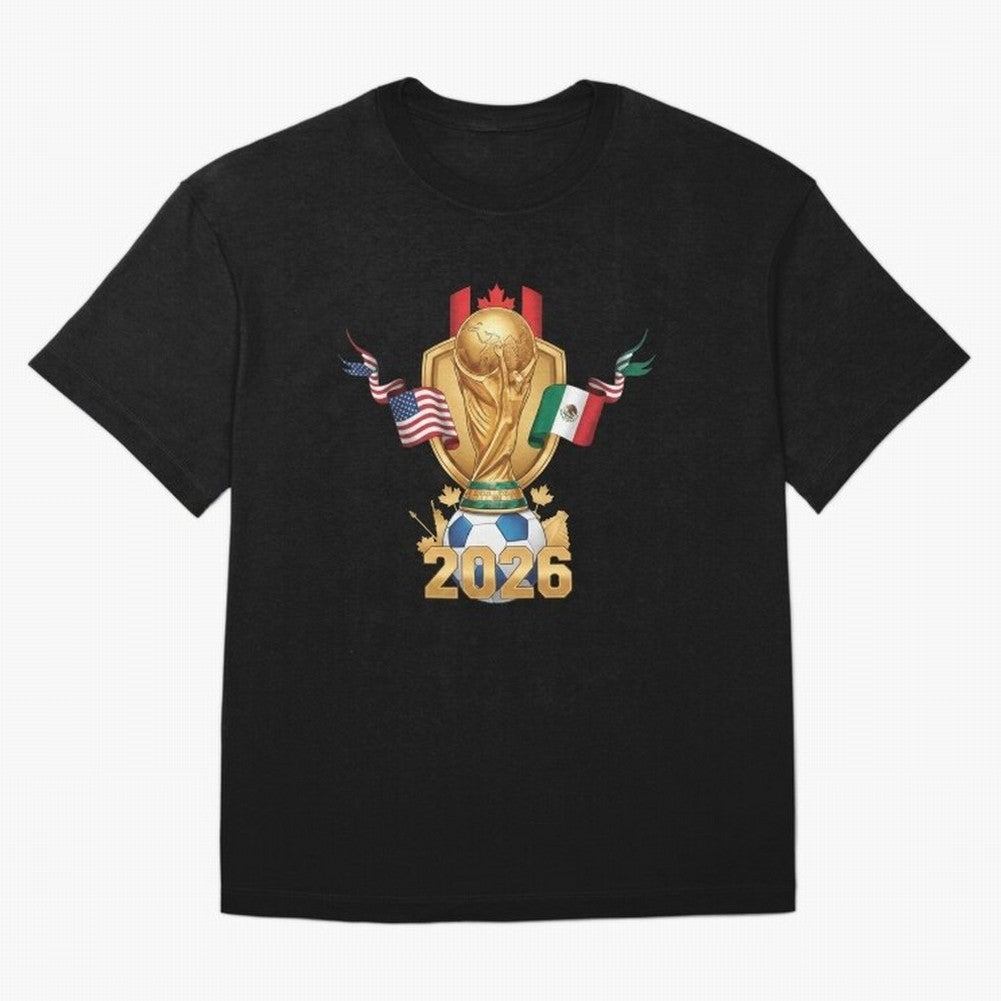 Waves of Victory 2026 Classic T-Shirt Feel the Heartbeat of Global Football Passion for FIFA World Cup 2026 USA Canada Mexico, Connected to Mbappe and Neymar, Argentina and Brazil, Classic Soccer Heritage, Championship Pressure, Fan Loyalty and