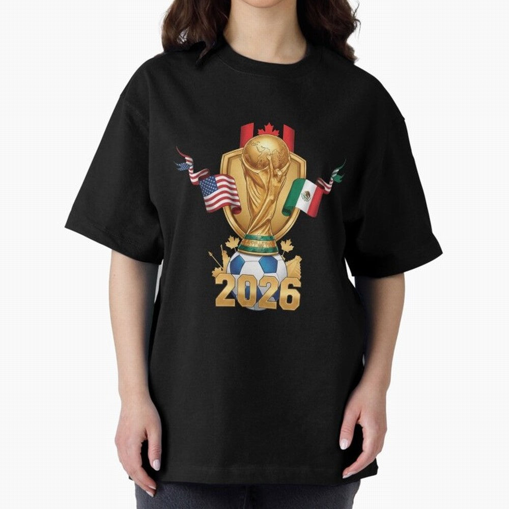 Waves of Victory 2026 Classic T-Shirt Feel the Heartbeat of Global Football Passion for FIFA World Cup 2026 USA Canada Mexico, Connected to Mbappe and Neymar, Argentina and Brazil, Classic Soccer Heritage, Championship Pressure, Fan Loyalty and