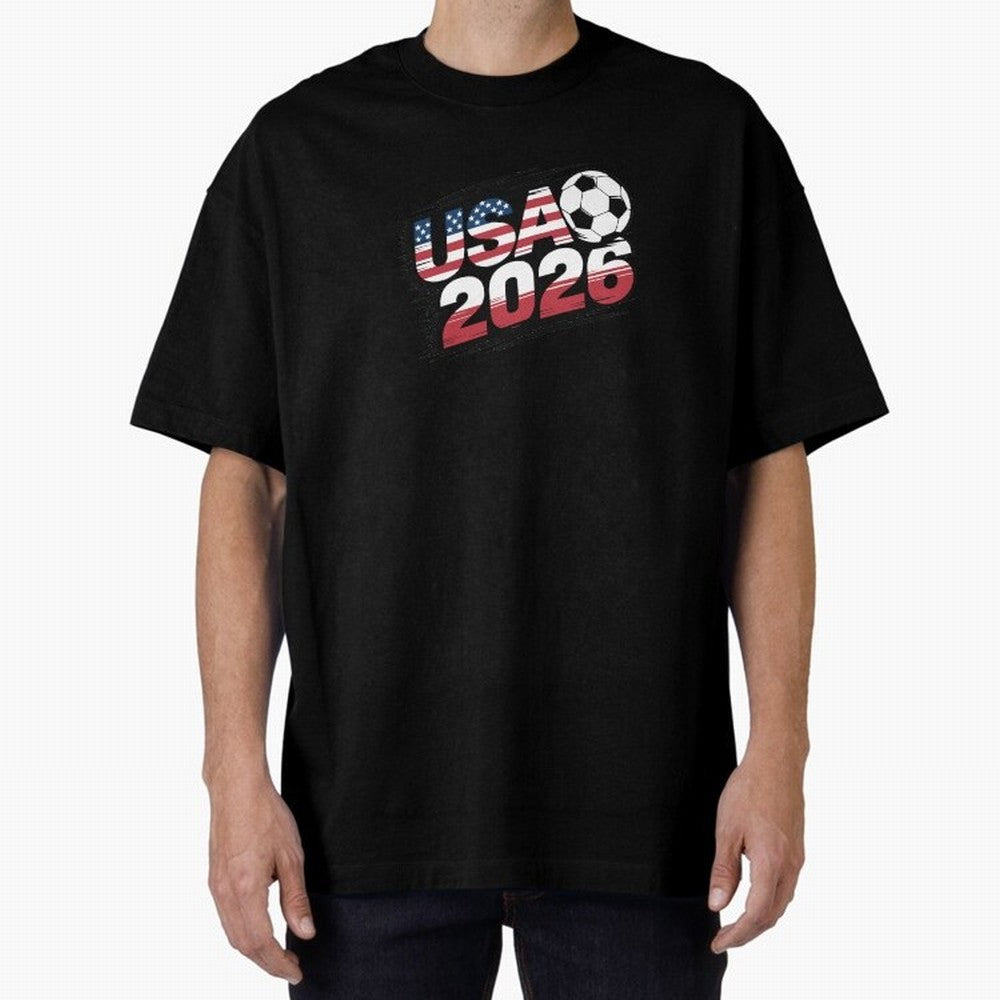 USA 2026 Soccer Classic T-Shirt Honor Football Greatness during Match Day Hype around FIFA World Cup 2026 Group Stage, Mbappe and Neymar, France and Portugal, Global Supporter Spirit, Legendary Goals, National Colors and Tournament Celebration;