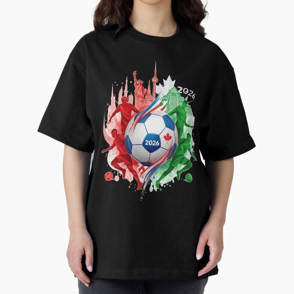 Internation Unity 2026 Classic T-Shirt Join Supporters Worldwide for FIFA World Cup 2026 USA Canada Mexico with Cristiano Ronaldo, England and Germany Energy, Global Supporter Spirit, Legendary Goals, National Colors and Tournament Celebration;