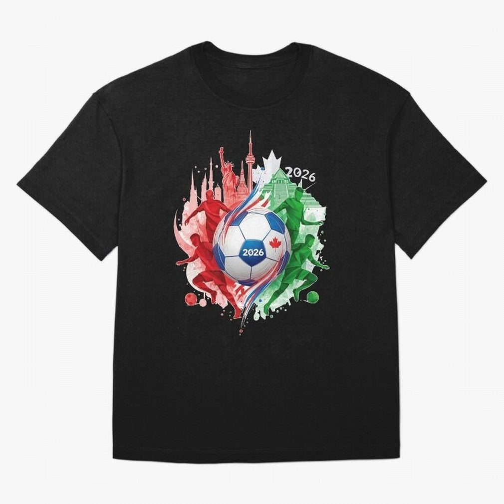 Internation Unity 2026 Classic T-Shirt Join Supporters Worldwide for FIFA World Cup 2026 USA Canada Mexico with Cristiano Ronaldo, England and Germany Energy, Global Supporter Spirit, Legendary Goals, National Colors and Tournament Celebration;