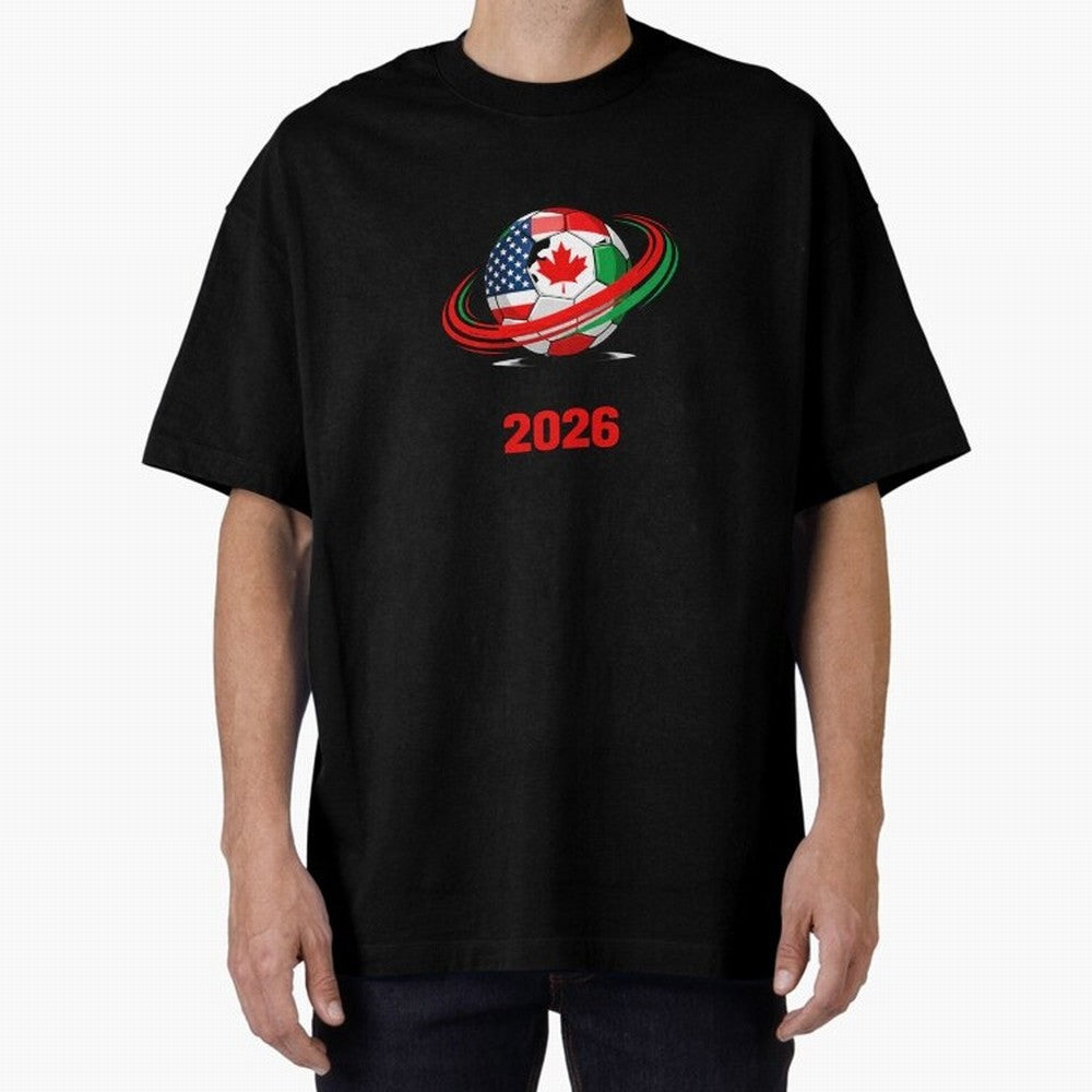 World Cup 2026, Soccer Ball, USA Canada Mexico Football Classic T-Shirt Back Your Heroes with FIFA World Cup 2026 for Fans of Cristiano Ronaldo, Haaland and CR7 and France, Bringing Stadium Memories, Football Loyalty, International Chants and