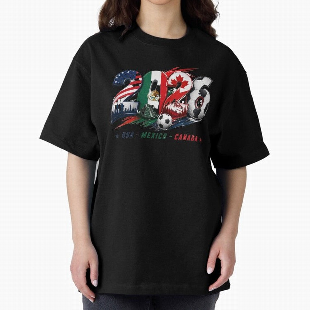 United by Football 2026 North America Soccer Design Classic T-Shirt Experience the Global Stage of FIFA World Cup 2026 for Fans of Messi and Cristiano Ronaldo and France, Bringing Supporter Pride, Iconic Celebrations, Legendary Names and Global