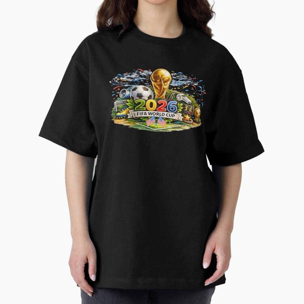 FIFA World Cup 2026, USA Support Gift Classic T-Shirt Bring Stadium Energy to FIFA World Cup 2026 USA Canada Mexico Capturing Mbappe, Spain Energy, Football Festival Excitement, Trophy Ambitions, Country Rivalries and Star Player Buzz; Ideal for