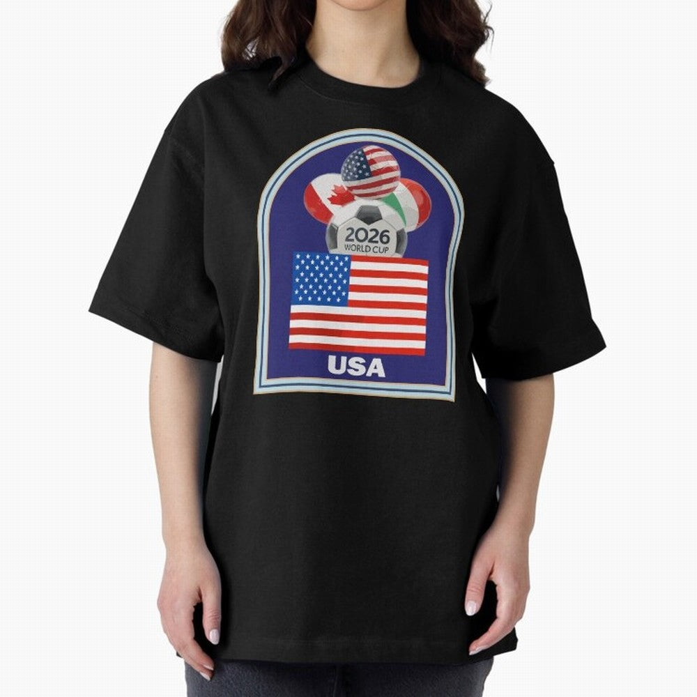 USA 2026 Soccer T-shirt Classic T-Shirt Keep the Match Day Mood of FIFA World Cup 2026 USA Canada Mexico Spirit, Built around Argentina, Messi, CR7 and Mbappe, Goal Celebration Energy, Supporter Heritage, Football Icons and Worldwide Tournament