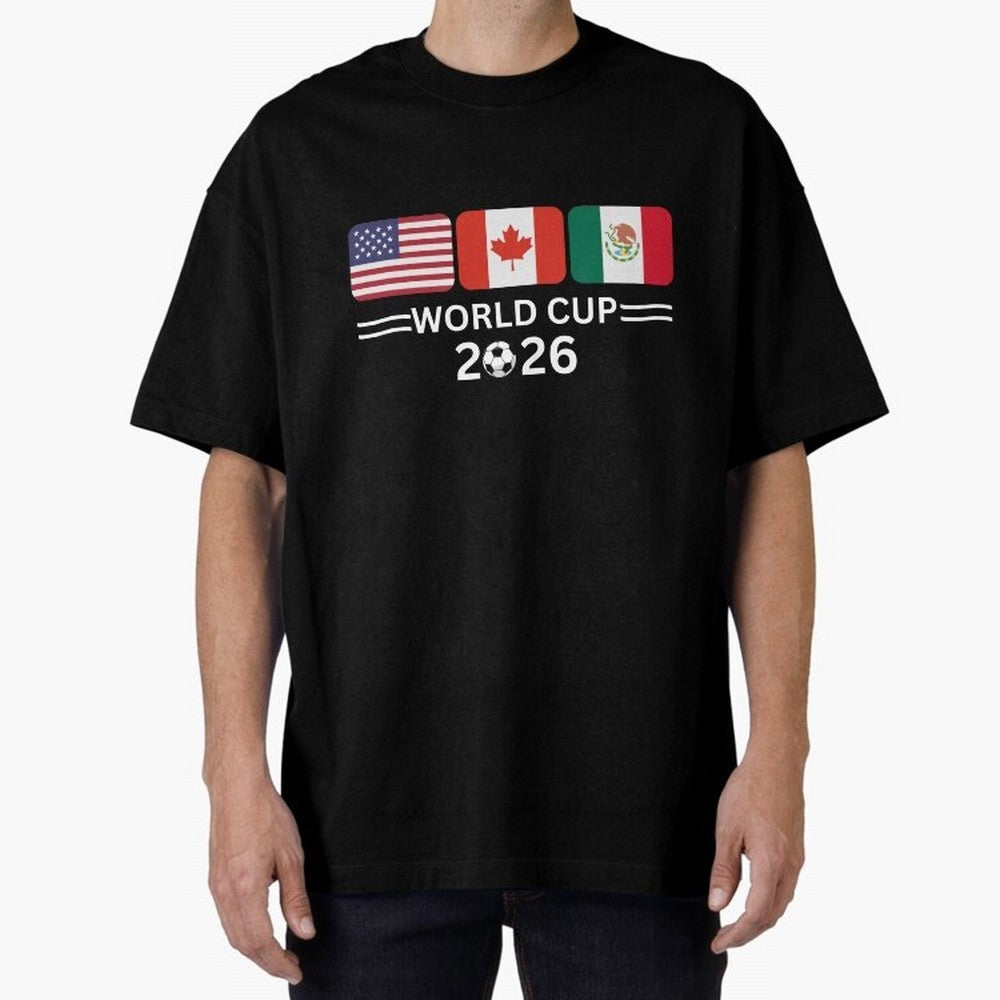Football World Cup 2026 USA Canada Mexico Soccer & Football Fan Classic T-Shirt Relive the Noise and Pride of FIFA World Cup 2026 USA Canada Mexico for Fans of Cristiano Ronaldo and Spain, Bringing Championship Spirit, Famous Goals, Roaring Crowds
