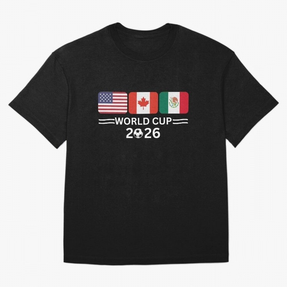 Football World Cup 2026 USA Canada Mexico Soccer & Football Fan Classic T-Shirt Relive the Noise and Pride of FIFA World Cup 2026 USA Canada Mexico for Fans of Cristiano Ronaldo and Spain, Bringing Championship Spirit, Famous Goals, Roaring Crowds