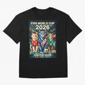The Cats Football World Cup Classic T-Shirt Bring Champion Energy into FIFA World Cup 2026 Group Stage Spirit, Celebrating England, CR7 and Messi, Match Day Excitement, Supporter Culture, Golden Goals and Global Football Passion; Perfect for Fans,