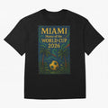 Miami Home of the World Cup 2026 Soccer Fan Poster ¡ª Tropical Art Print Classic T-Shirt Live for the Drama of FIFA World Cup 2026 Centered on Haaland, Brazil, Portugal and Argentina Energy, Vintage Soccer Flavor, Modern Football Stars, National