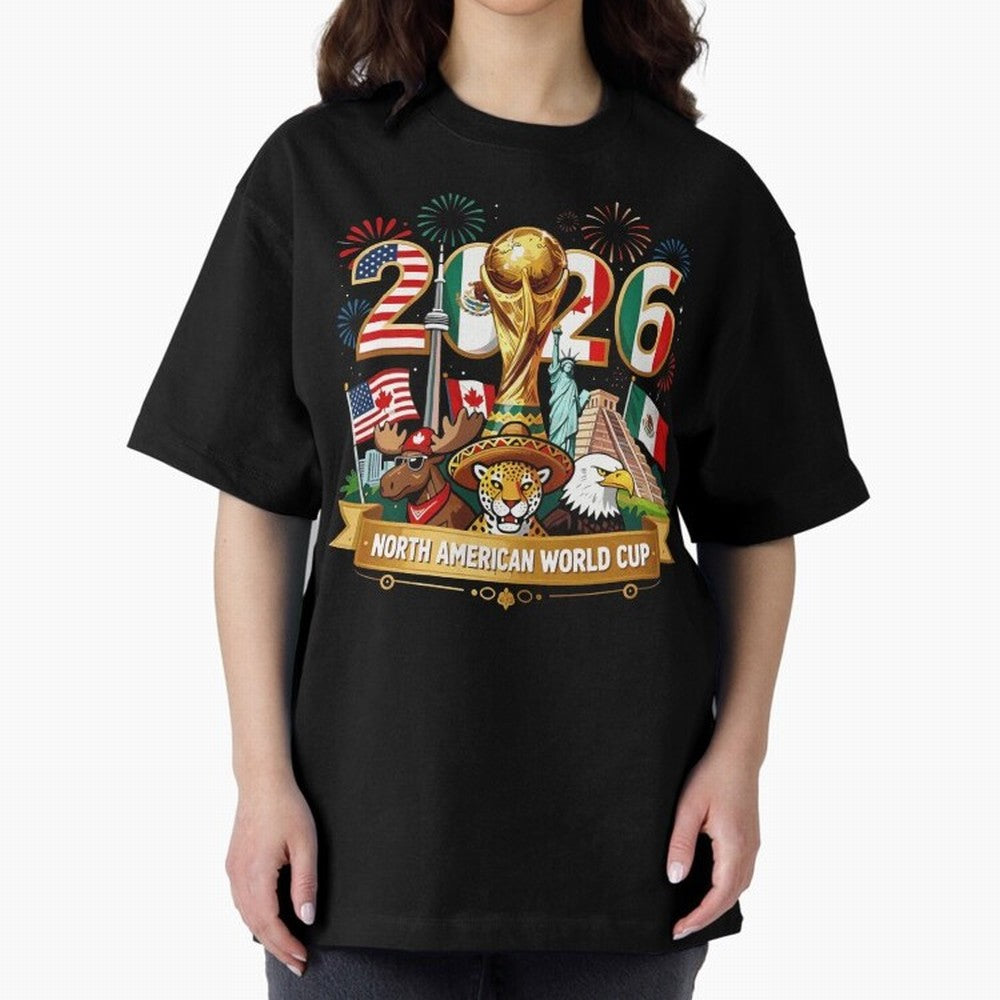 World Cup 2026 North America USA Canada Mexico Soccer Fan Classic T-Shirt Experience the Global Stage of Match Day Hype around FIFA World Cup 2026 USA Canada Mexico, Cristiano Ronaldo, Haaland and CR7, Spain, Global Supporter Spirit, Legendary
