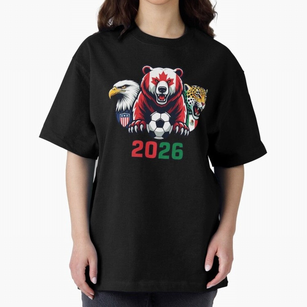 World Cup 2026 USA Canada Mexico Host Mascots Classic T-Shirt Celebrate Global Passion for Match Day Hype around FIFA World Cup 2026 USA Canada Mexico, Haaland and Mbappe, England and Germany, Global Supporter Spirit, Legendary Goals, National