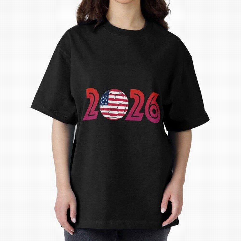 USA Soccer 2026 Celebration Classic T-Shirt Share the Excitement of Global Football Passion for FIFA World Cup 2026 Group Stage, Built around Messi and Cristiano Ronaldo, France and Portugal, Vintage Soccer Flavor, Modern Football Stars, National