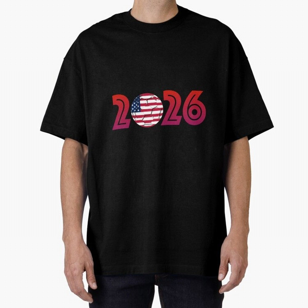 USA Soccer 2026 Celebration Classic T-Shirt Share the Excitement of Global Football Passion for FIFA World Cup 2026 Group Stage, Built around Messi and Cristiano Ronaldo, France and Portugal, Vintage Soccer Flavor, Modern Football Stars, National