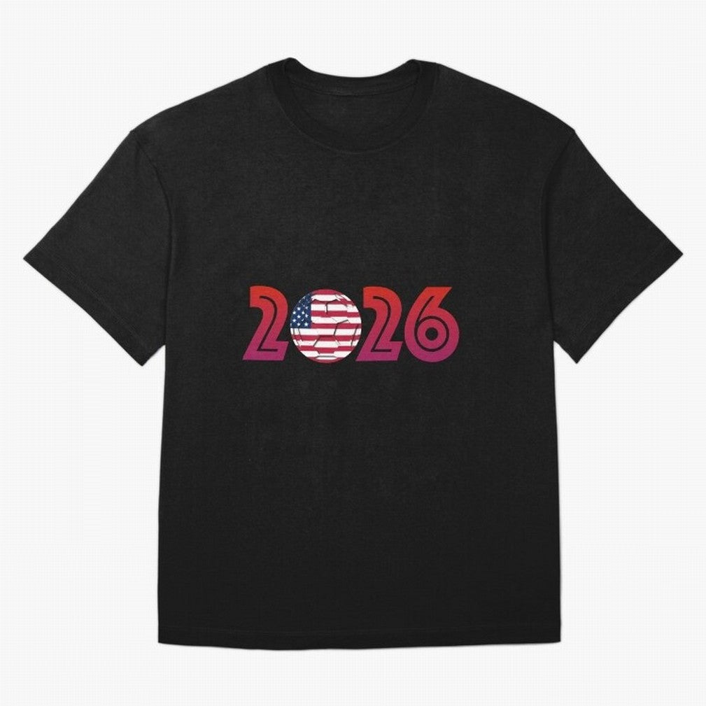 USA Soccer 2026 Celebration Classic T-Shirt Share the Excitement of Global Football Passion for FIFA World Cup 2026 Group Stage, Built around Messi and Cristiano Ronaldo, France and Portugal, Vintage Soccer Flavor, Modern Football Stars, National