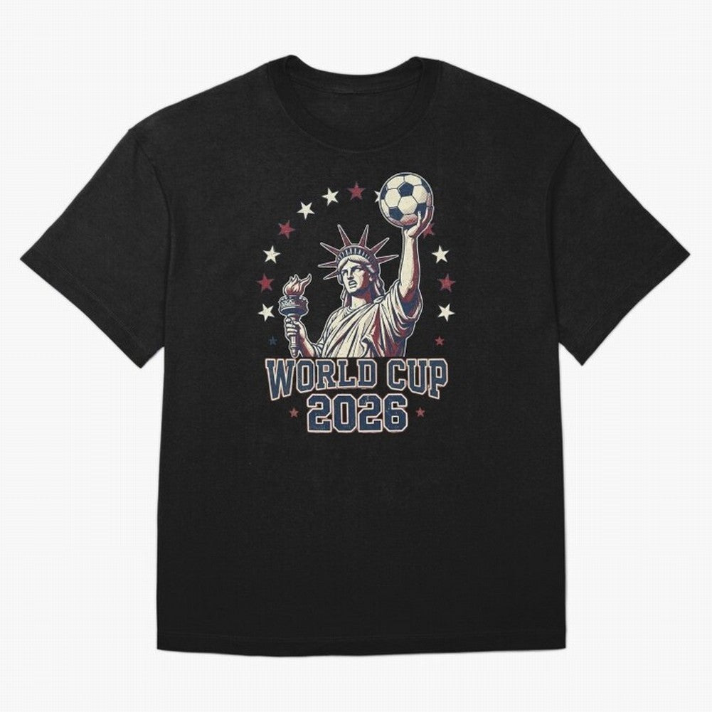 World Cup 2026 USA Soccer Statue Liberty Classic T-Shirt Make Every Kick Count in FIFA World Cup 2026 for Fans of Messi and Cristiano Ronaldo and Portugal, Bringing Goal Celebration Energy, Supporter Heritage, Football Icons and Worldwide