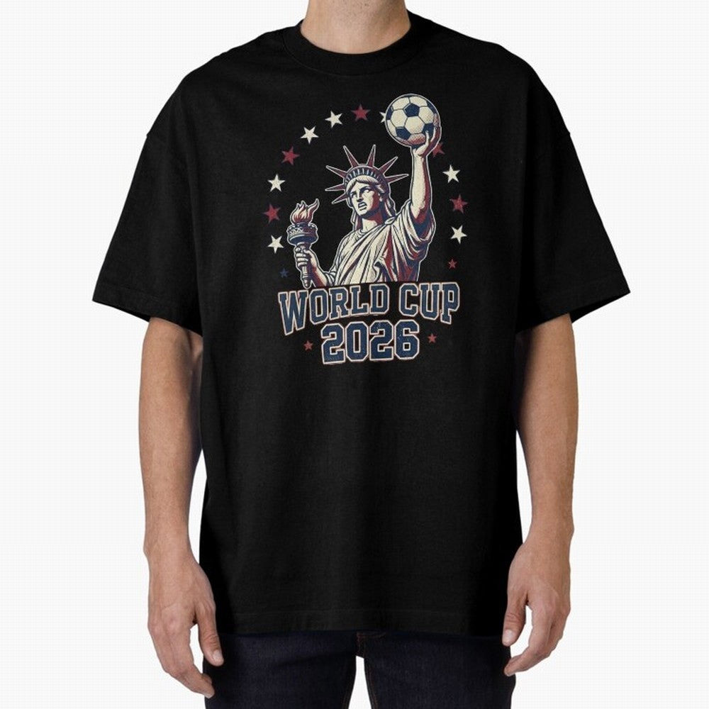 World Cup 2026 USA Soccer Statue Liberty Classic T-Shirt Make Every Kick Count in FIFA World Cup 2026 for Fans of Messi and Cristiano Ronaldo and Portugal, Bringing Goal Celebration Energy, Supporter Heritage, Football Icons and Worldwide