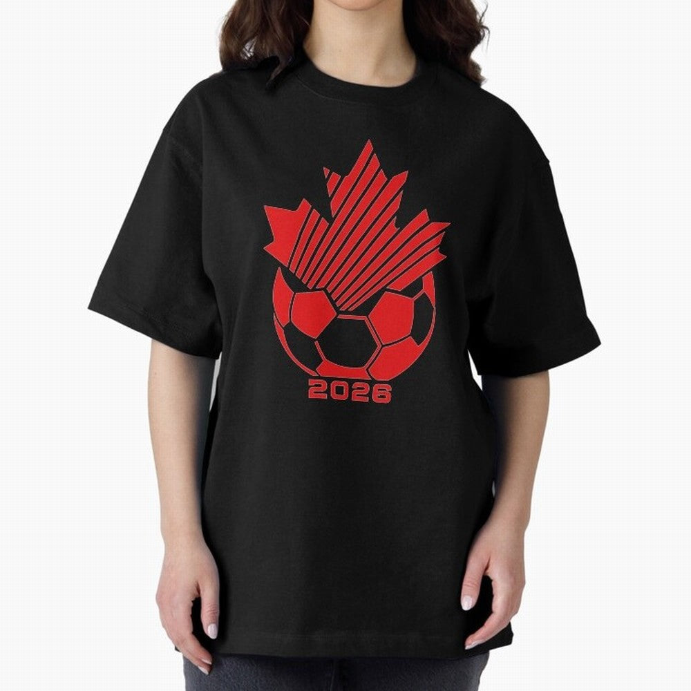 Red Maple Leaf Soccer 2026 Emblem Classic T-Shirt Honor Champions and Dreams in FIFA World Cup 2026 USA Canada Mexico Spirit, Featuring Netherlands, CR7, Global Supporter Spirit, Legendary Goals, National Colors and Tournament Celebration; Great