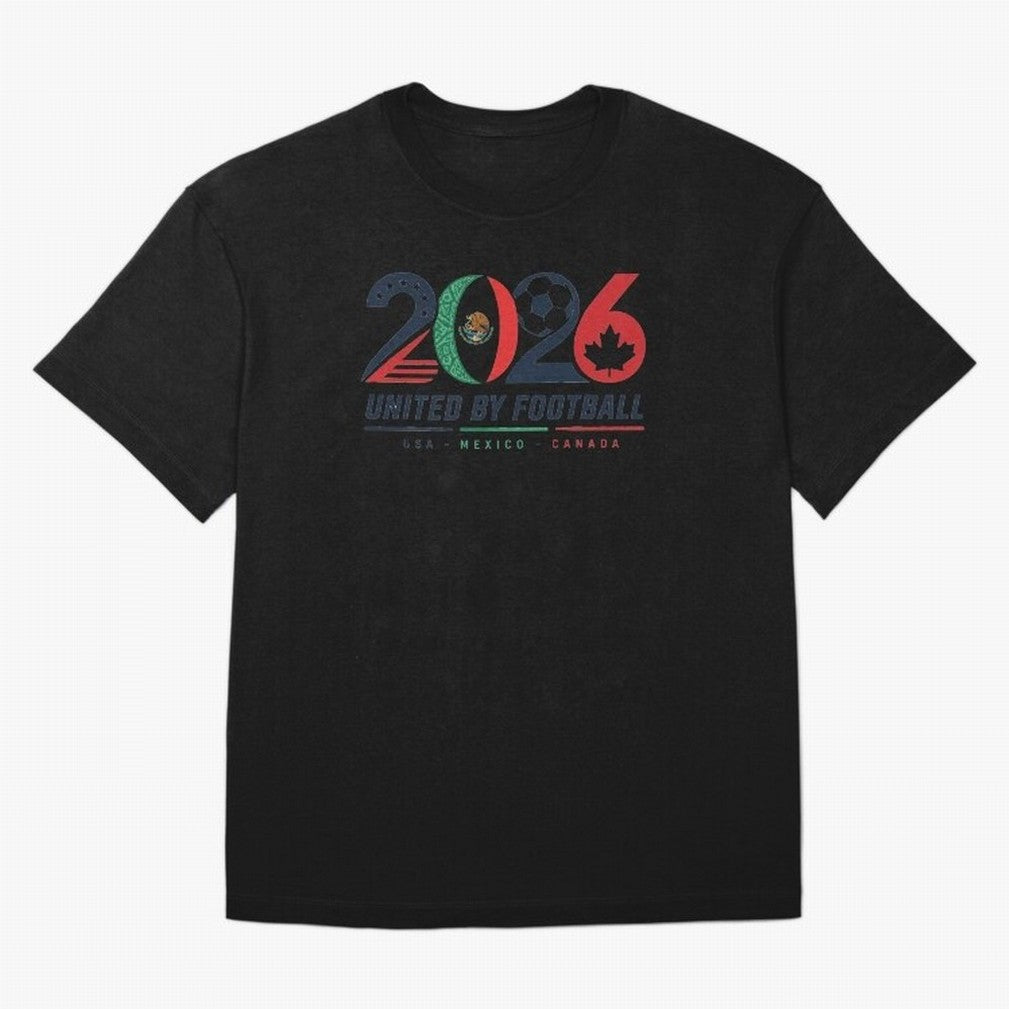 United by Football 2026 Soccer Design Classic T-Shirt Celebrate Rivalries and Pride in FIFA World Cup 2026 USA Canada Mexico for Fans of Messi and Cristiano Ronaldo and Argentina, Bringing Football History, Final Match Energy, Crowd Noise and Once