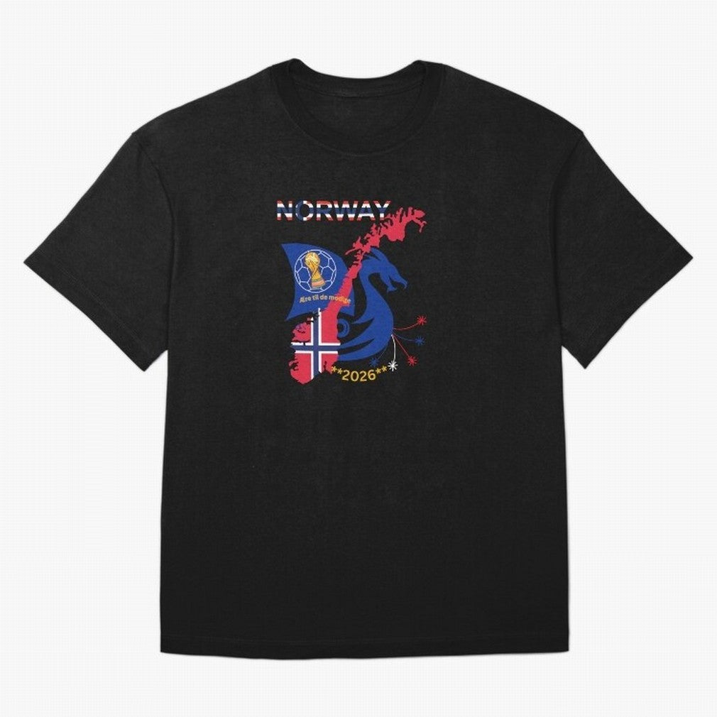 Norway 2026 Classic T-Shirt Make Every Match About Global Football Passion for FIFA World Cup 2026, Driven by Haaland and Mbappe, Netherlands, Vintage Soccer Flavor, Modern Football Stars, National Flags and Final Night Emotion; Ideal for Fans Who