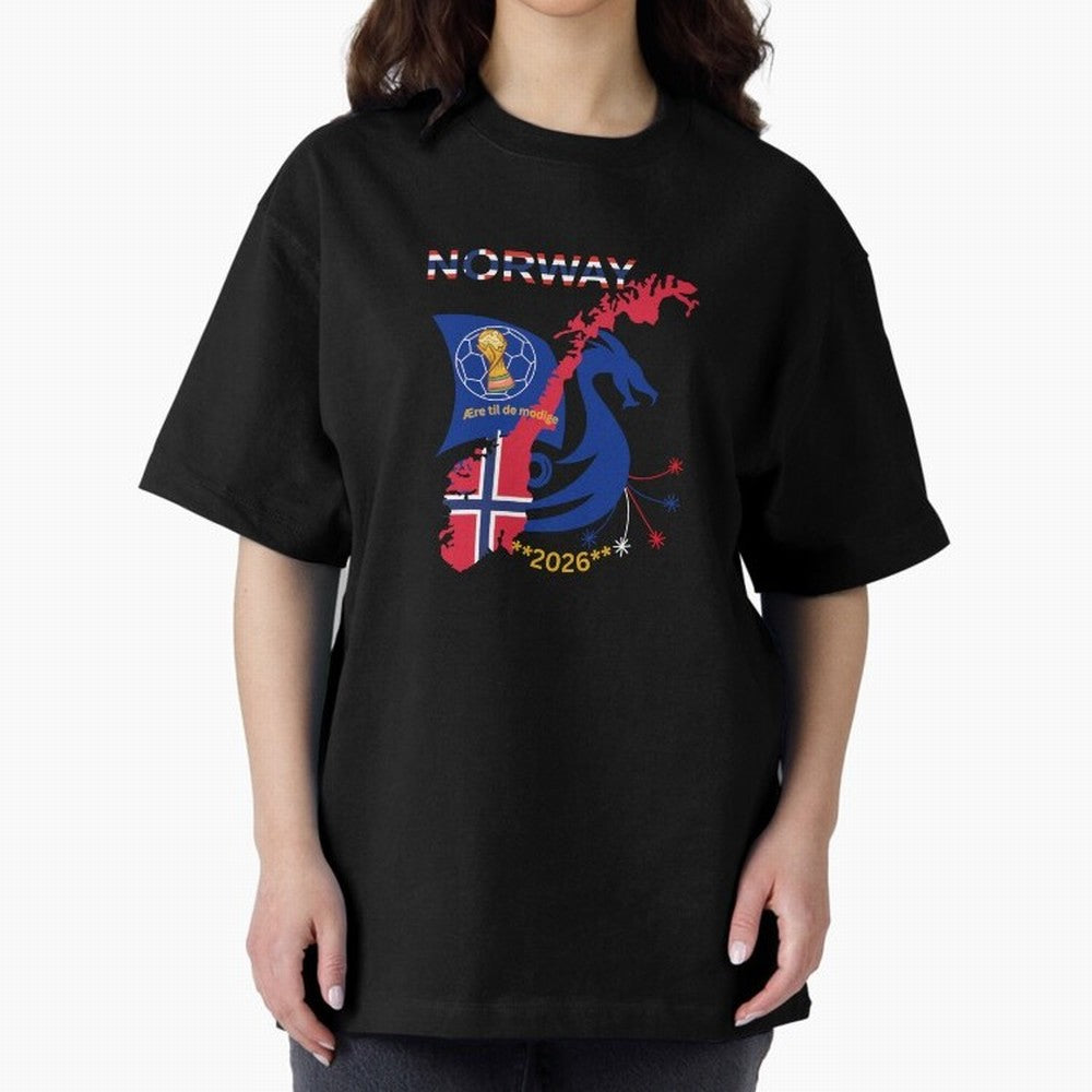 Norway 2026 Classic T-Shirt Make Every Match About Global Football Passion for FIFA World Cup 2026, Driven by Haaland and Mbappe, Netherlands, Vintage Soccer Flavor, Modern Football Stars, National Flags and Final Night Emotion; Ideal for Fans Who
