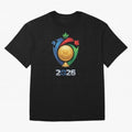 Golden Soccer Ball 2026 Host Nations Emblem Classic T-Shirt Remember FIFA World Cup 2026 USA Canada Mexico for Fans of Neymar and England and Germany, Bringing Football Passion, Legendary Performances, Festival Vibes and Supporter Community; Ideal