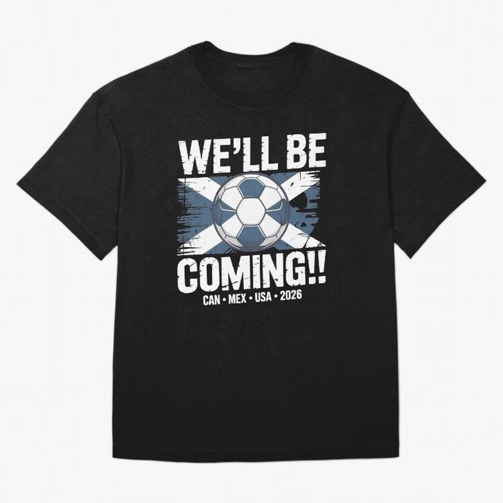 Scotland 2026 Football Qualification National Pride Classic T-Shirt Join the Countdown to Global Football Passion for FIFA World Cup 2026 Group Stage, Connected to Haaland, Argentina and Brazil, Football History, Final Match Energy, Crowd Noise and