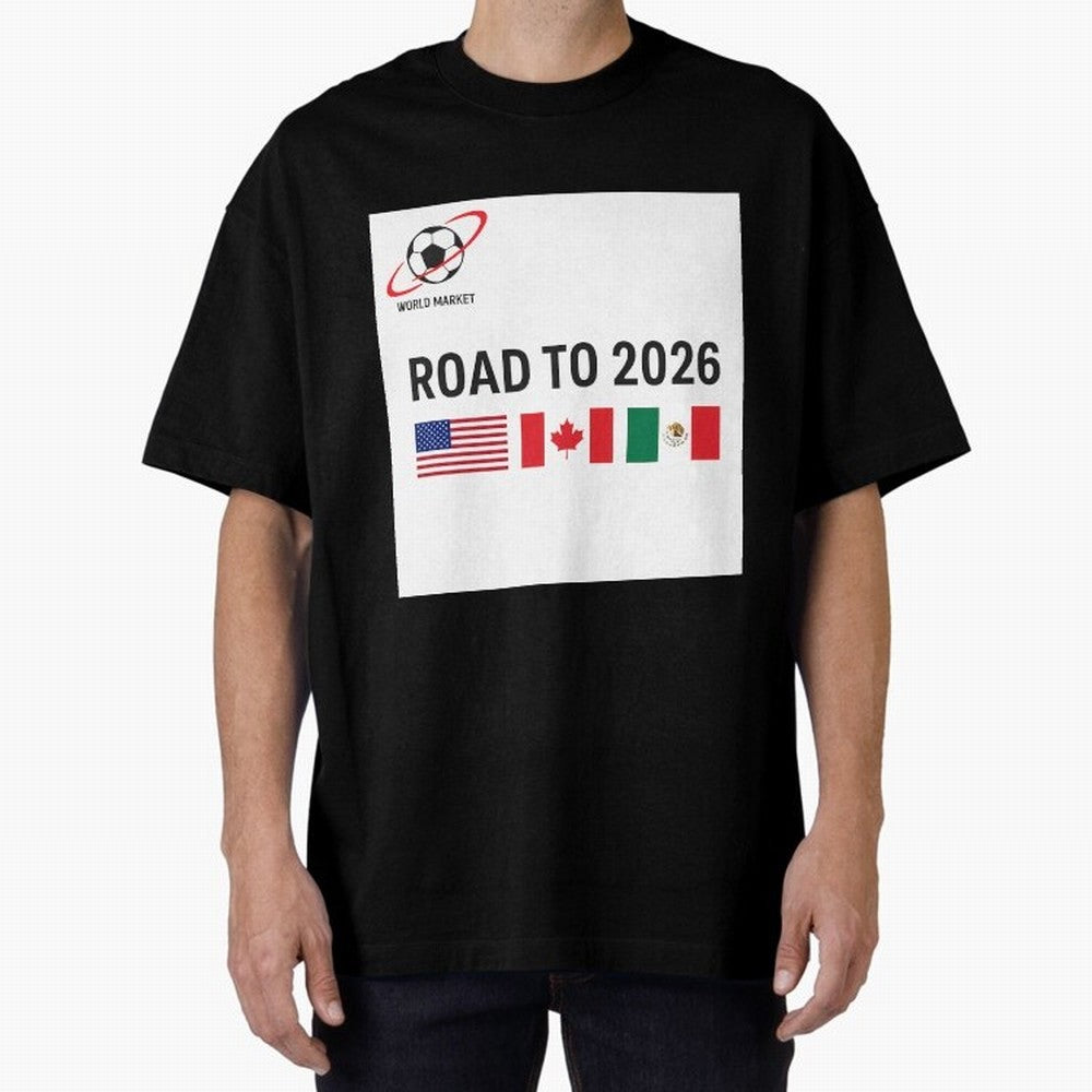 Road to World Cup 2026 Football Journey Classic T-Shirt Bring Retro Soccer Energy to Global Football Passion for FIFA World Cup 2026, Made for Haaland and Mbappe, France, Sports Nostalgia, International Competition, Famous Players and Unforgettable