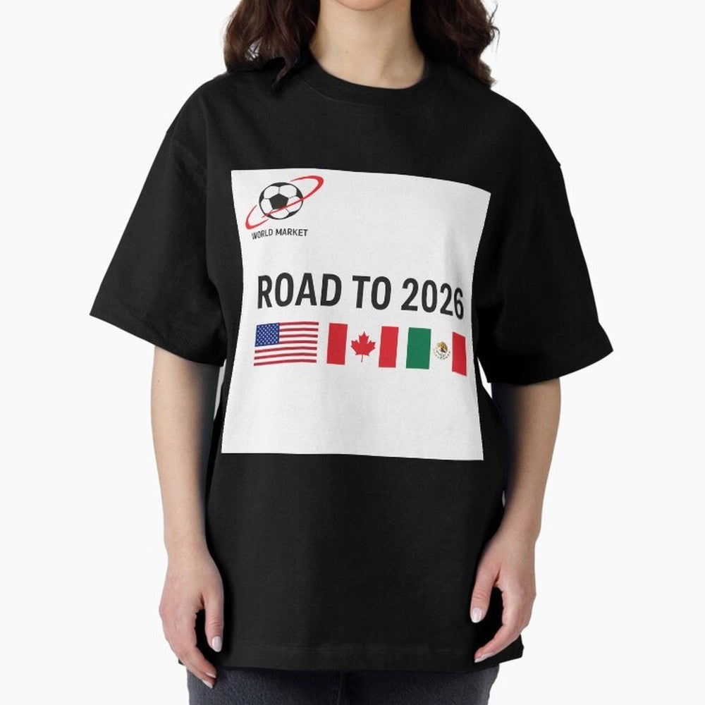 Road to World Cup 2026 Football Journey Classic T-Shirt Bring Retro Soccer Energy to Global Football Passion for FIFA World Cup 2026, Made for Haaland and Mbappe, France, Sports Nostalgia, International Competition, Famous Players and Unforgettable