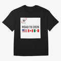 Road to World Cup 2026 Football Journey Classic T-Shirt Bring Retro Soccer Energy to Global Football Passion for FIFA World Cup 2026, Made for Haaland and Mbappe, France, Sports Nostalgia, International Competition, Famous Players and Unforgettable