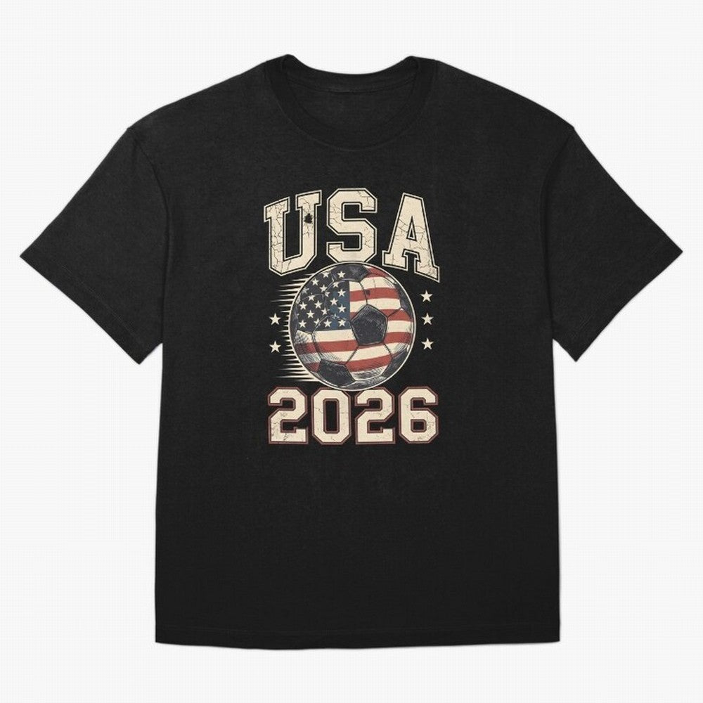 USA 2026 World Cup Soccer Classic T-Shirt Bring World Football Passion into FIFA World Cup 2026 Filled with Neymar, Spain and Netherlands Energy, Tournament Hype, Historic Matchups, Family Viewing Parties and Global Sports Pride; Great for Watch