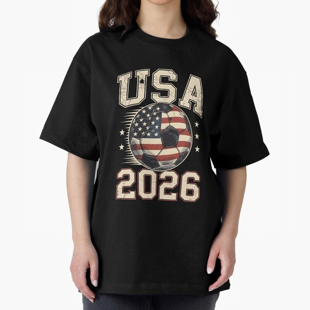 USA 2026 World Cup Soccer Classic T-Shirt Bring World Football Passion into FIFA World Cup 2026 Filled with Neymar, Spain and Netherlands Energy, Tournament Hype, Historic Matchups, Family Viewing Parties and Global Sports Pride; Great for Watch