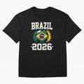 Brazil Soccer Football 2026 Classic T-Shirt Celebrate Rivalries and Pride in FIFA World Cup 2026 Group Stage Spirit, Capturing Argentina, Mbappe and Neymar, Supporter Pride, Iconic Celebrations, Legendary Names and Global Match Day Energy; Perfect