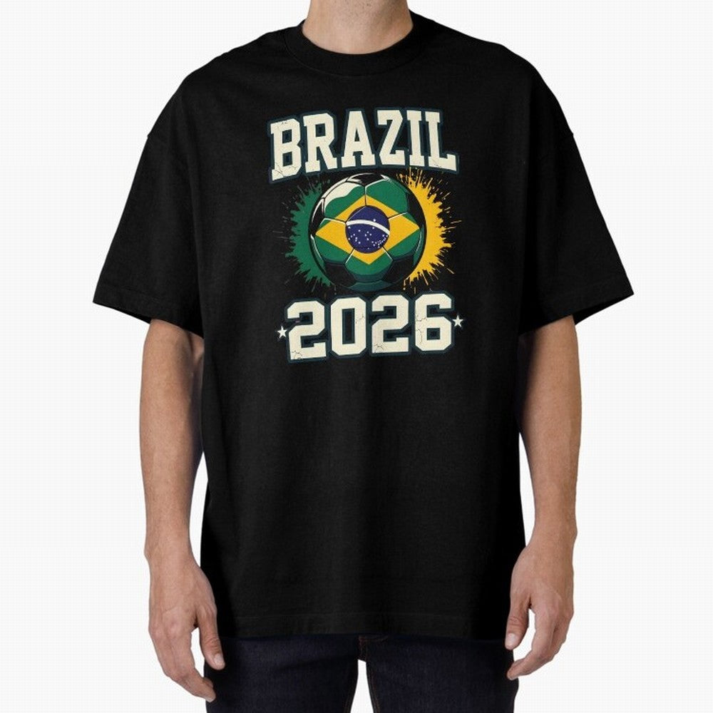 Brazil Soccer Football 2026 Classic T-Shirt Celebrate Rivalries and Pride in FIFA World Cup 2026 Group Stage Spirit, Capturing Argentina, Mbappe and Neymar, Supporter Pride, Iconic Celebrations, Legendary Names and Global Match Day Energy; Perfect