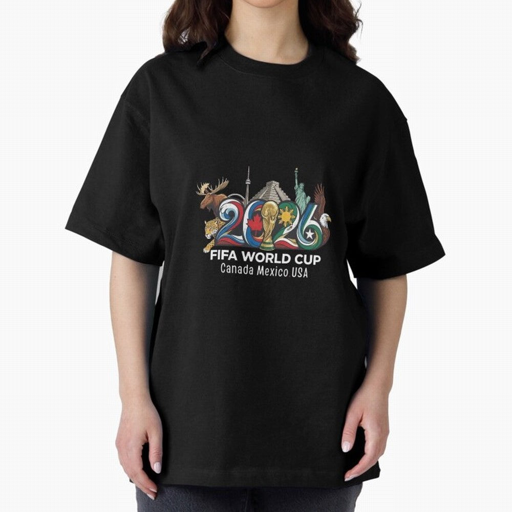 Skyline Landmarks 2026 World Cup Classic T-Shirt Treasure Global Football Passion for FIFA World Cup 2026 USA Canada Mexico, Highlighting Cristiano Ronaldo, Netherlands, Soccer Culture, Superstar Moments, National Team Dreams and Competitive Fire;