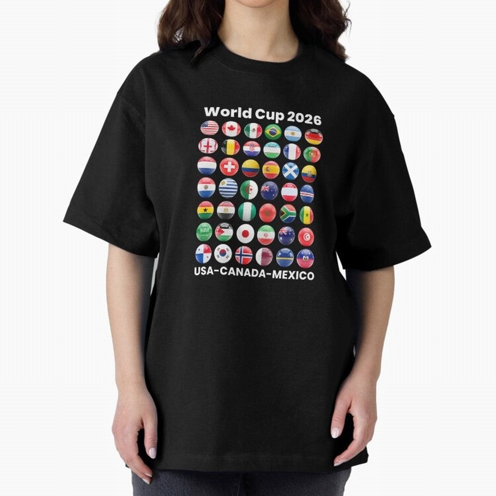 Soccer World Cup 2026 all Country Ball Football Fan Game Day Youth Sports Apparel For Men Women Kids Clothing Classic T-Shirt Show Your Love for the FIFA World Cup 2026 Journey through Cristiano Ronaldo, Haaland and CR7 Highlights, England and