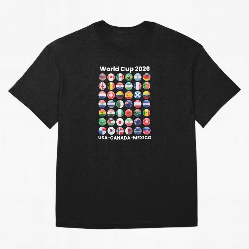 Soccer World Cup 2026 all Country Ball Football Fan Game Day Youth Sports Apparel For Men Women Kids Clothing Classic T-Shirt Show Your Love for the FIFA World Cup 2026 Journey through Cristiano Ronaldo, Haaland and CR7 Highlights, England and