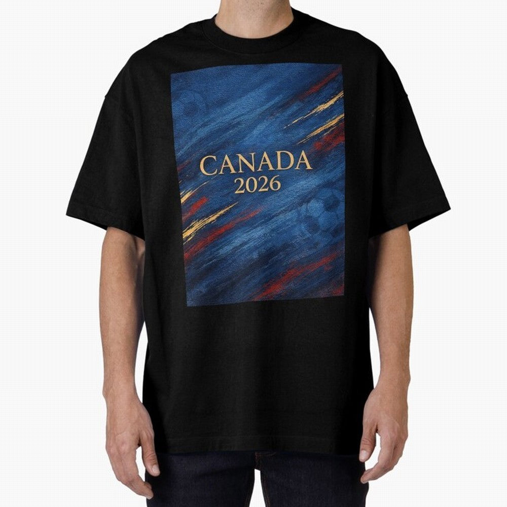 Elegant and Luxury Canada 2026 Soccer Theme Classic T-Shirt Celebrate Soccer Greatness during Global Football Passion for FIFA World Cup 2026, Inspired by Messi, Neymar and Mbappe, France, Football Passion, Legendary Performances, Festival Vibes