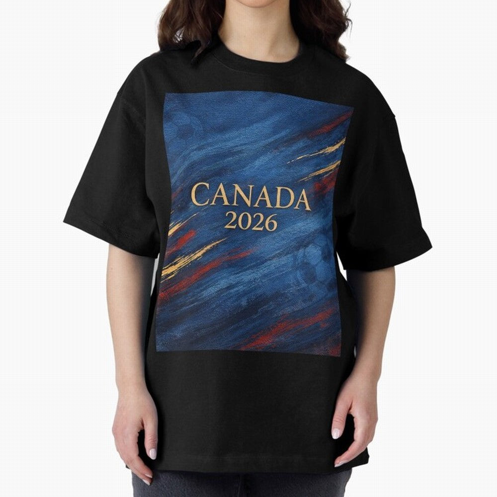 Elegant and Luxury Canada 2026 Soccer Theme Classic T-Shirt Celebrate Soccer Greatness during Global Football Passion for FIFA World Cup 2026, Inspired by Messi, Neymar and Mbappe, France, Football Passion, Legendary Performances, Festival Vibes