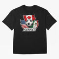 Soccer 2026 USA Canada Mexico ¨C World Football Flags Classic T-Shirt Celebrate the Biggest Stage of the FIFA World Cup 2026 USA Canada Mexico Journey through Mbappe and Neymar Highlights, Portugal Pride, Championship Spirit, Famous Goals, Roaring