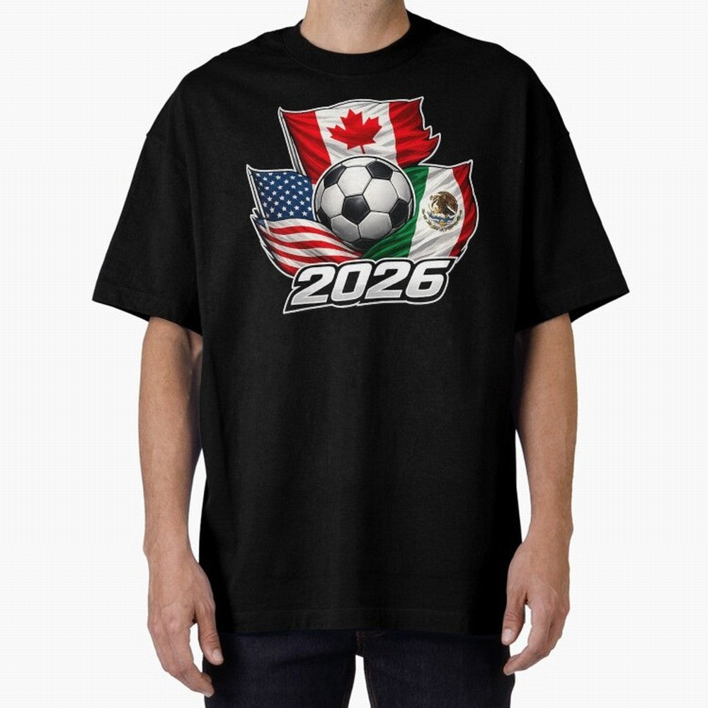 Soccer 2026 USA Canada Mexico ¨C World Football Flags Classic T-Shirt Celebrate the Biggest Stage of the FIFA World Cup 2026 USA Canada Mexico Journey through Mbappe and Neymar Highlights, Portugal Pride, Championship Spirit, Famous Goals, Roaring