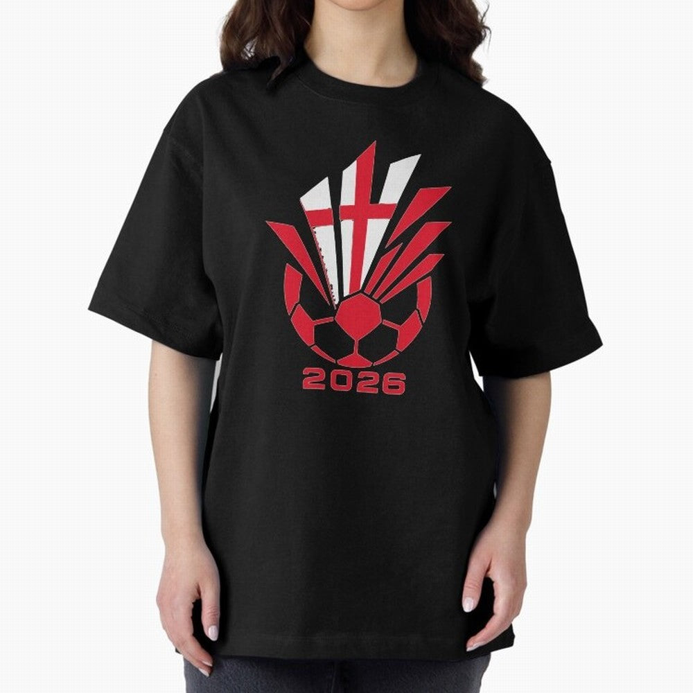 England Soccer 2026 Cross Burst Emblem Classic T-Shirt Support Iconic Players in Global Football Passion for FIFA World Cup 2026, Connected to Mbappe, Portugal, Football History, Final Match Energy, Crowd Noise and Once in a Lifetime Moments; Ideal
