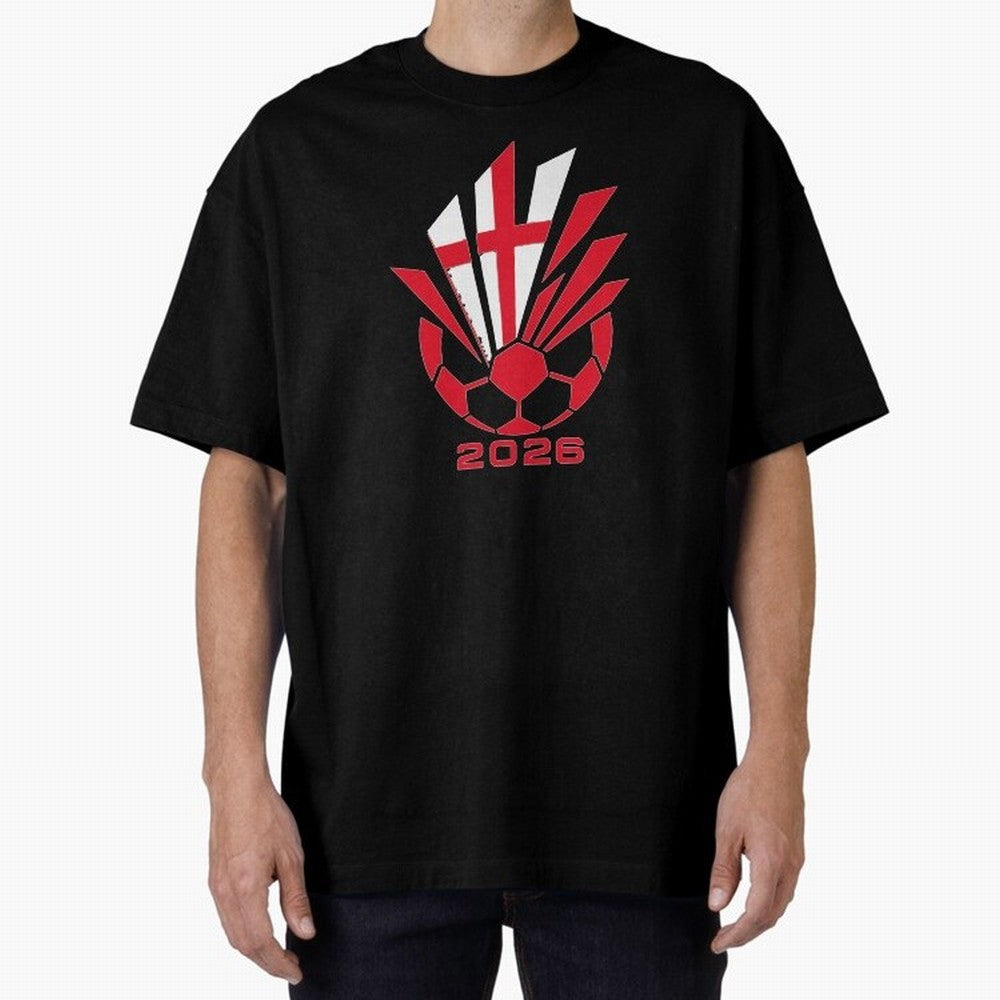 England Soccer 2026 Cross Burst Emblem Classic T-Shirt Support Iconic Players in Global Football Passion for FIFA World Cup 2026, Connected to Mbappe, Portugal, Football History, Final Match Energy, Crowd Noise and Once in a Lifetime Moments; Ideal