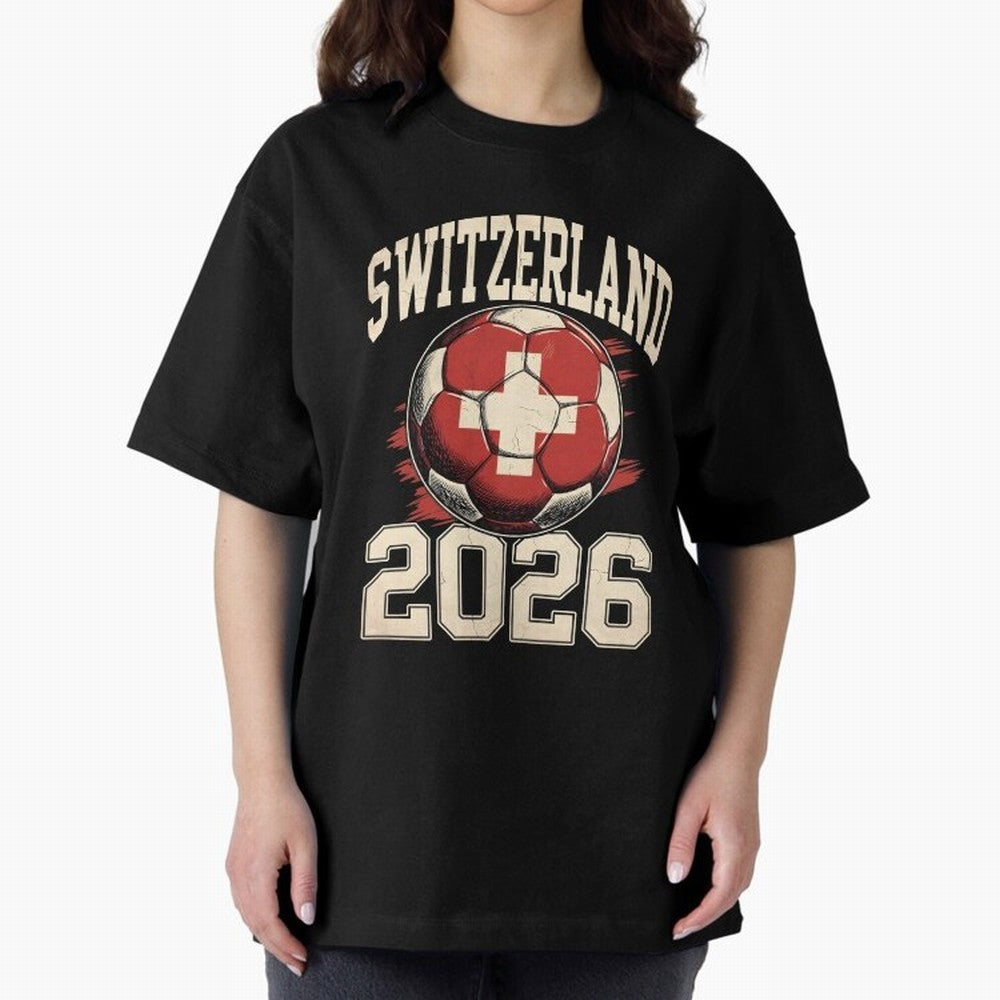 Switzerland 2026 World Cup Classic T-Shirt Support Your Favorite Stars during the FIFA World Cup 2026 USA Canada Mexico Journey through Neymar, Haaland and Cristiano Ronaldo Highlights, Spain Pride, Classic Soccer Heritage, Championship Pressure,