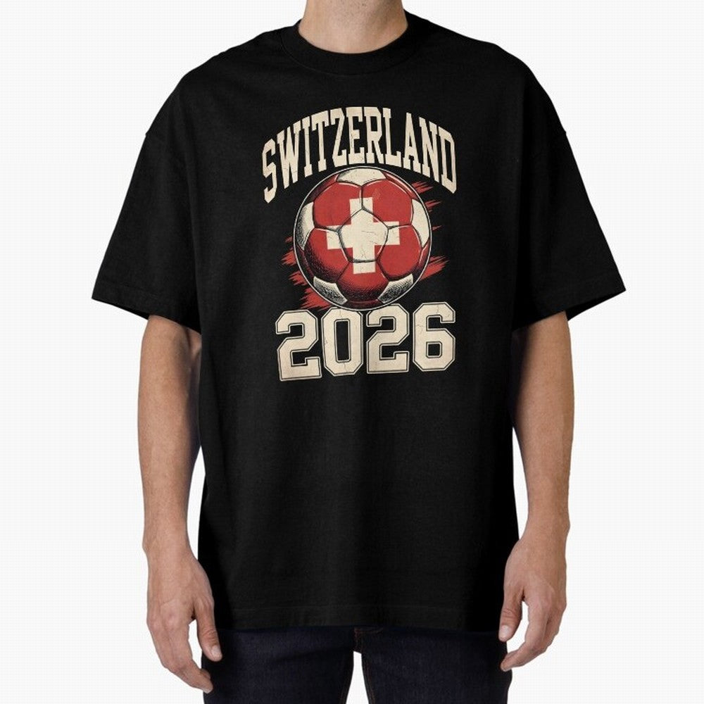 Switzerland 2026 World Cup Classic T-Shirt Support Your Favorite Stars during the FIFA World Cup 2026 USA Canada Mexico Journey through Neymar, Haaland and Cristiano Ronaldo Highlights, Spain Pride, Classic Soccer Heritage, Championship Pressure,