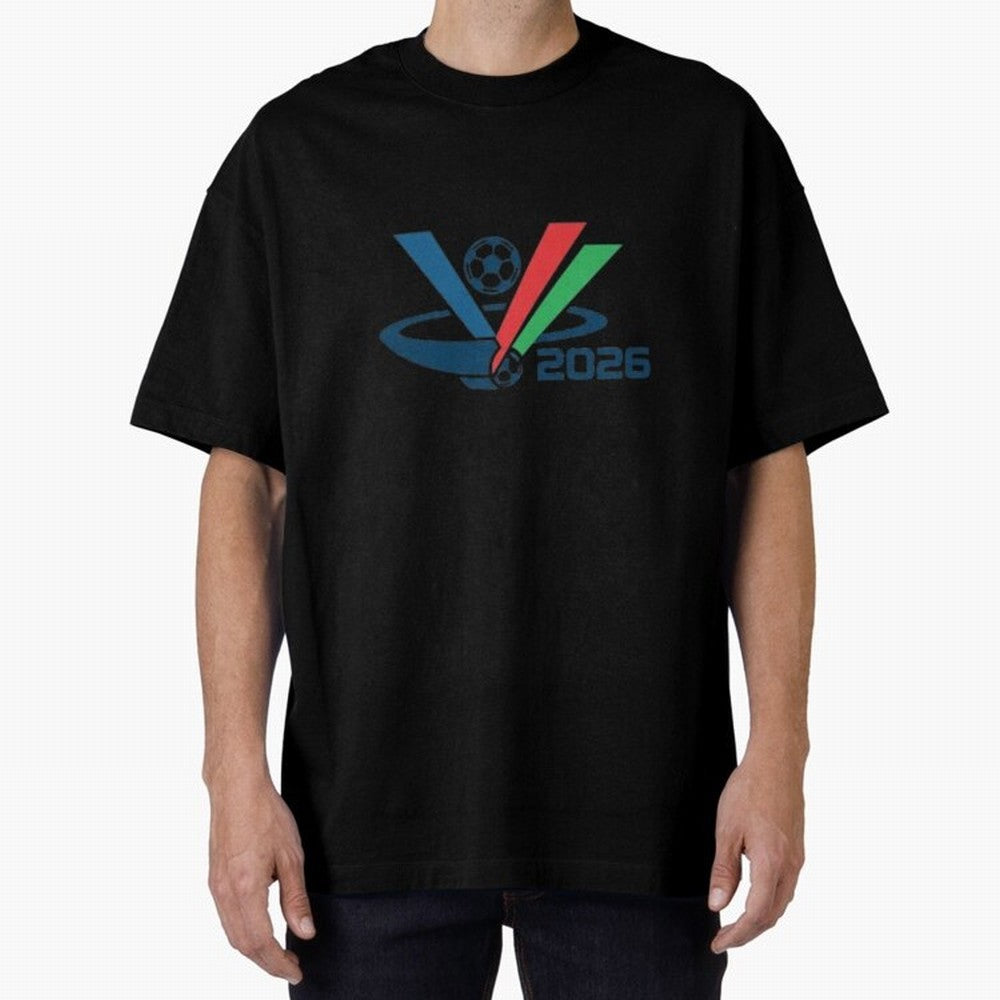 Minimalist FIFA 2026 V-Logo Design Classic T-Shirt Make the Season About Match Day Hype around FIFA World Cup 2026 USA Canada Mexico, Haaland and Mbappe, England, Retro Football Energy, Iconic Rivalries, Trophy Chase Drama and Stadium Atmosphere;