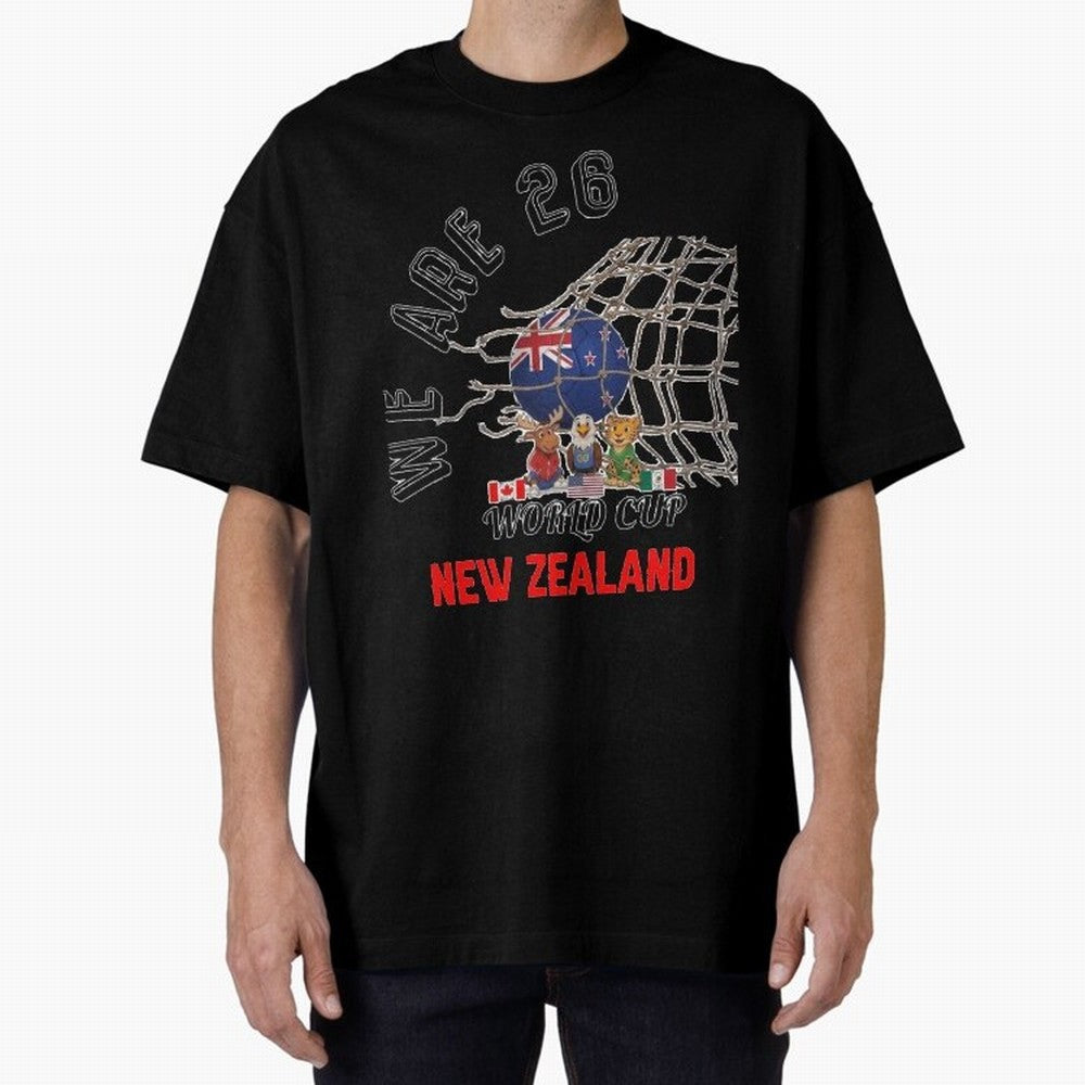 World cup 26 - New Zeland Classic T-Shirt Celebrate Fan Culture around FIFA World Cup 2026 USA Canada Mexico Filled with Cristiano Ronaldo, Brazil, Portugal and Argentina Energy, Football Festival Excitement, Trophy Ambitions, Country Rivalries and