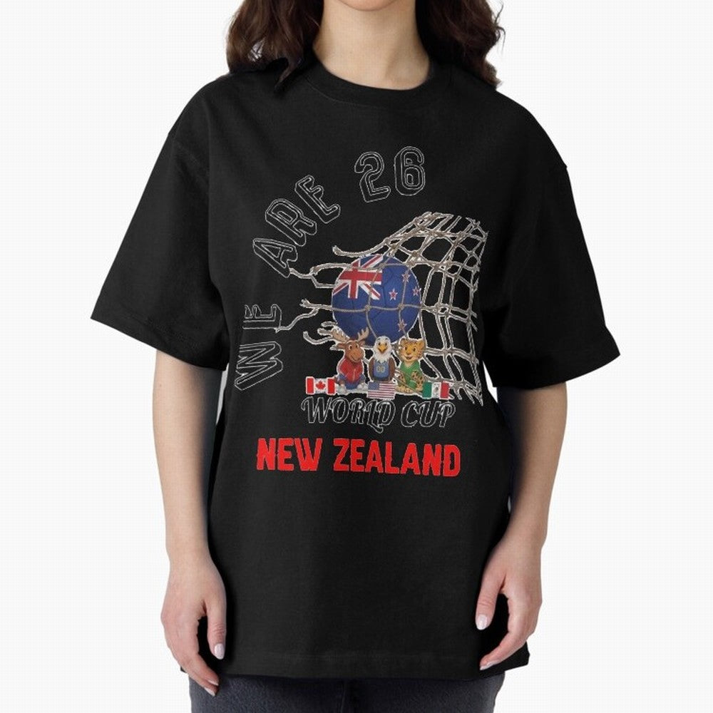 World cup 26 - New Zeland Classic T-Shirt Celebrate Fan Culture around FIFA World Cup 2026 USA Canada Mexico Filled with Cristiano Ronaldo, Brazil, Portugal and Argentina Energy, Football Festival Excitement, Trophy Ambitions, Country Rivalries and