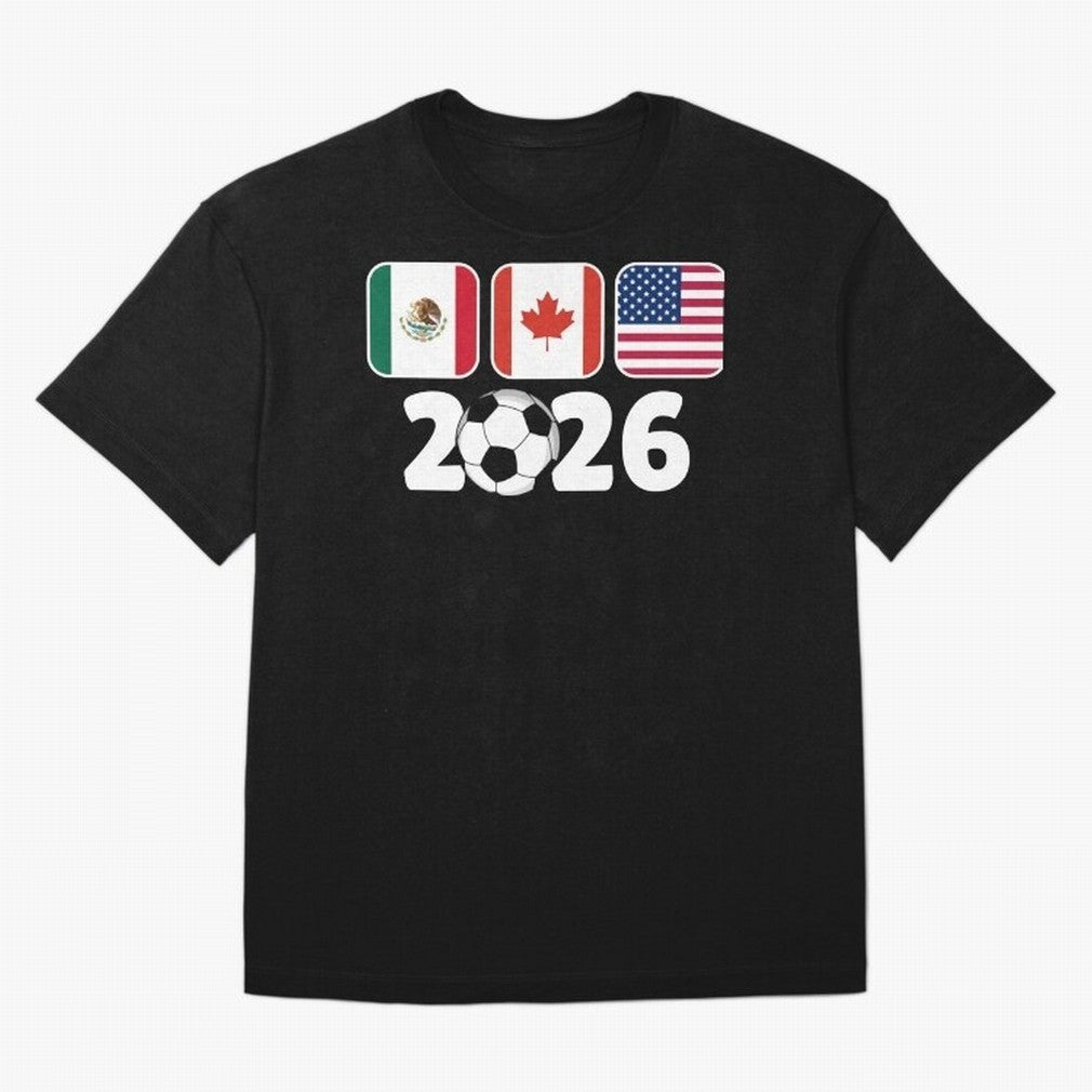 2026 World Cup North America Emblem Retro Classic T-Shirt Cheer through Every Moment of FIFA World Cup 2026 Group Stage Spirit, Featuring Netherlands, Messi, CR7 and Mbappe, Championship Spirit, Famous Goals, Roaring Crowds and International