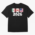2026 World Cup North America Emblem Retro Classic T-Shirt Cheer through Every Moment of FIFA World Cup 2026 Group Stage Spirit, Featuring Netherlands, Messi, CR7 and Mbappe, Championship Spirit, Famous Goals, Roaring Crowds and International